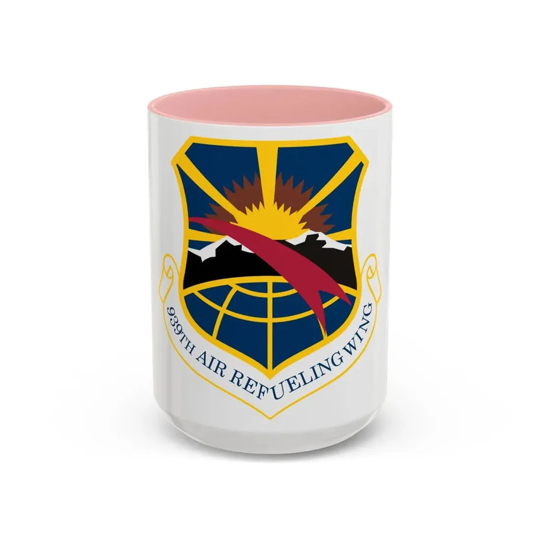 USAF 939th Air Refueling Wing (U.S. Air Force) Accent Coffee Mug 15oz Pink - Go Mug Yourself