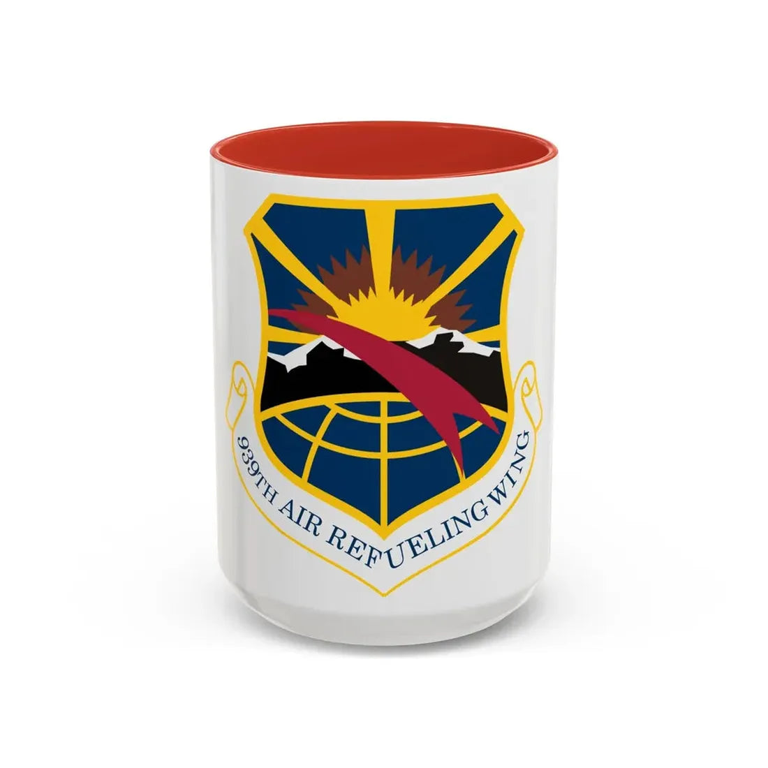 USAF 939th Air Refueling Wing (U.S. Air Force) Accent Coffee Mug 15oz Red - Go Mug Yourself