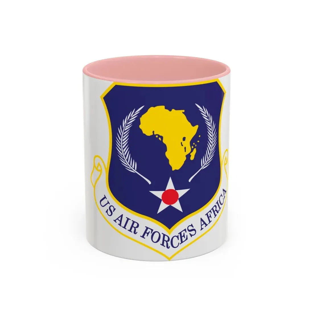 USAF Africa (U.S. Air Force) Accent Coffee Mug 11oz Pink - Go Mug Yourself