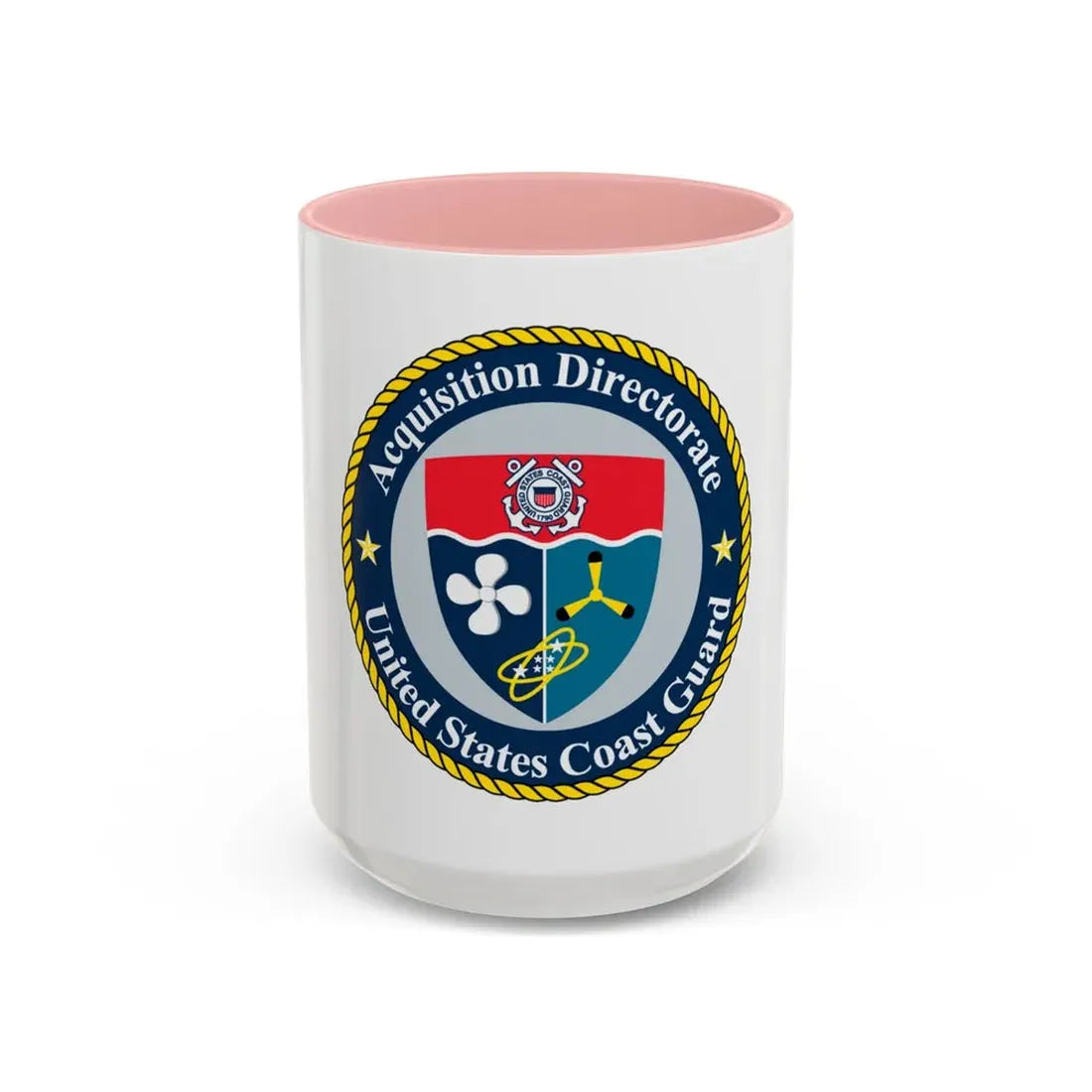 USCG Acquisition Directorate (U.S. Coast Guard) Accent Coffee Mug 15oz Pink - Go Mug Yourself