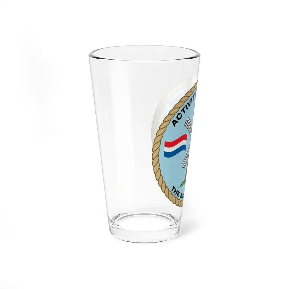 USCG Activities Europe the Netherlands (U.S. Coast Guard) Pint Glass 16oz - Go Mug Yourself