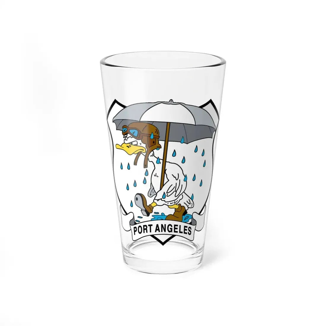 USCG Air Station Port Angeles PAAS (U.S. Coast Guard) Pint Glass 16oz 16oz - Go Mug Yourself