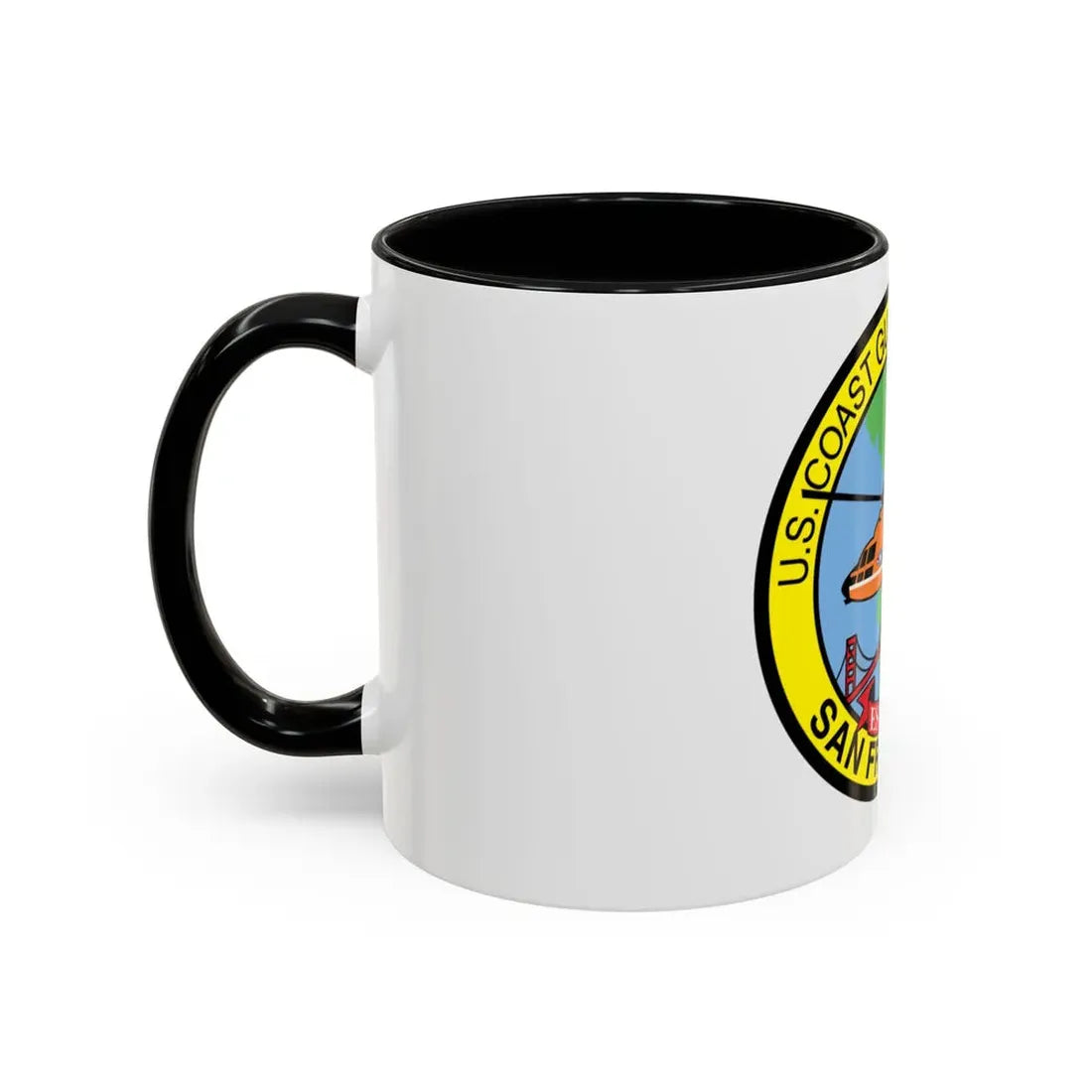 USCG Air Station San Francisco (U.S. Coast Guard) Accent Coffee Mug - Go Mug Yourself