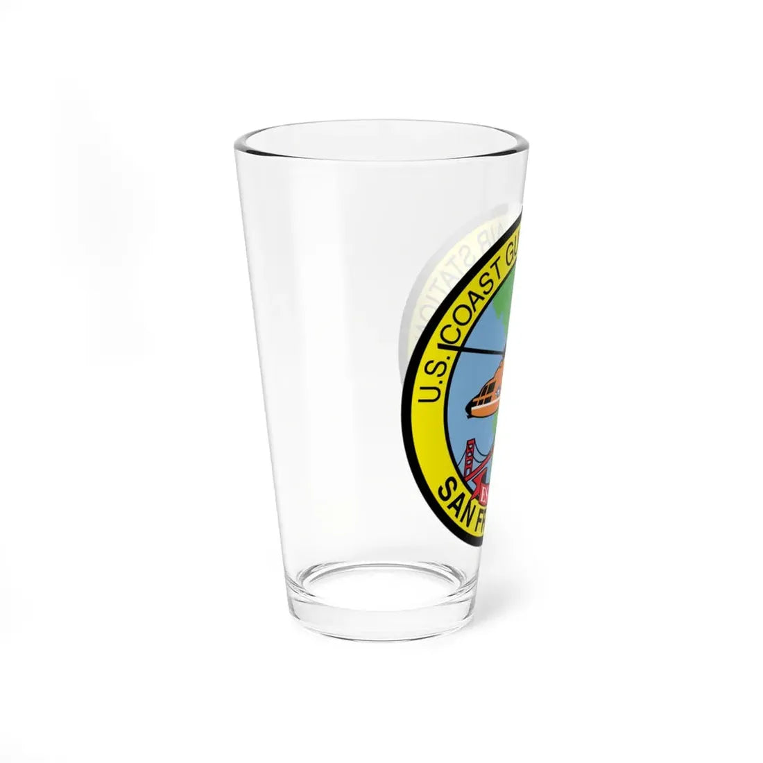 USCG Air Station San Francisco (U.S. Coast Guard) Pint Glass 16oz - Go Mug Yourself