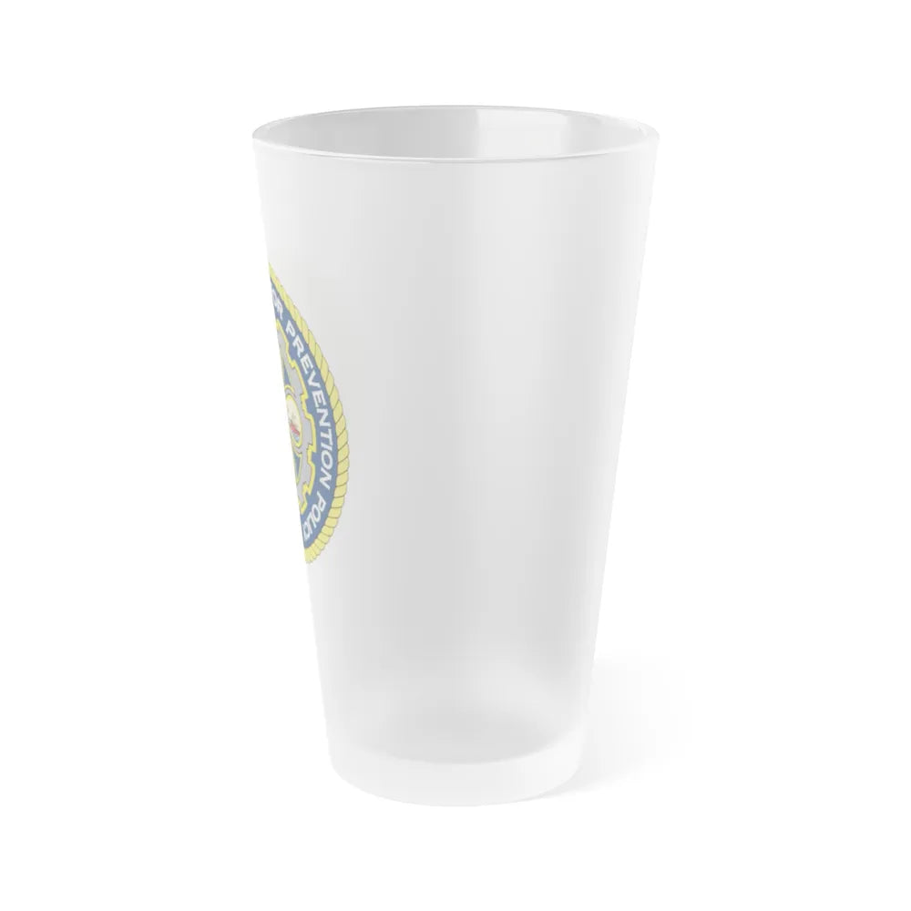 USCG Assistant Commandant for Prevention Policy (U.S. Coast Guard) Frosted Pint Glass 16oz-Go Mug Yourself