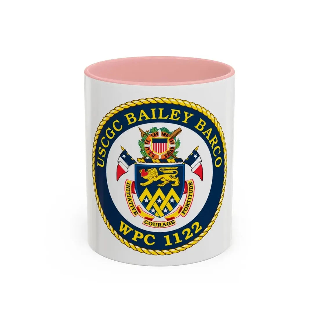 USCG Bailey Barco WPC 1122 (U.S. Coast Guard) Accent Coffee Mug 11oz Pink - Go Mug Yourself