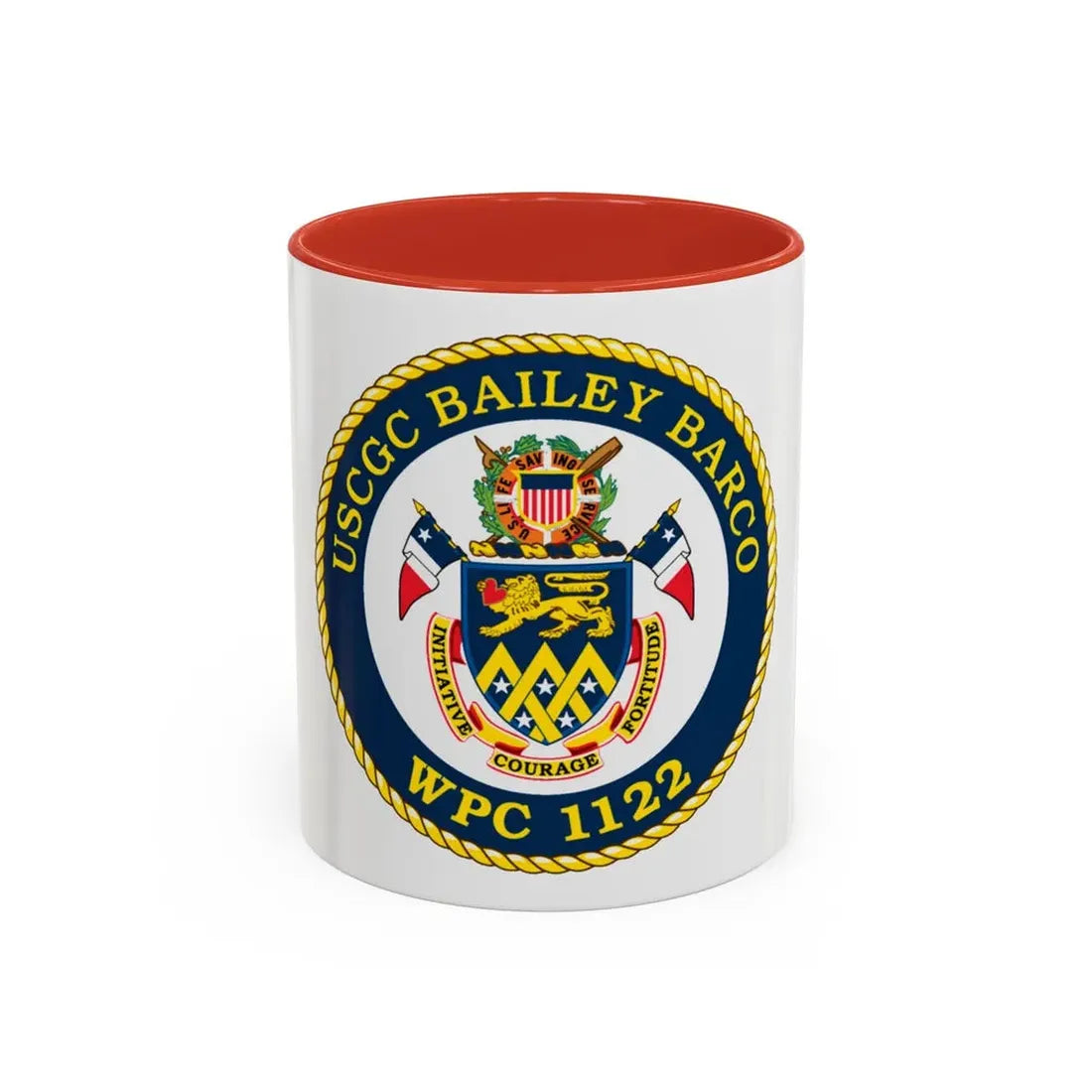 USCG Bailey Barco WPC 1122 (U.S. Coast Guard) Accent Coffee Mug 11oz Red - Go Mug Yourself