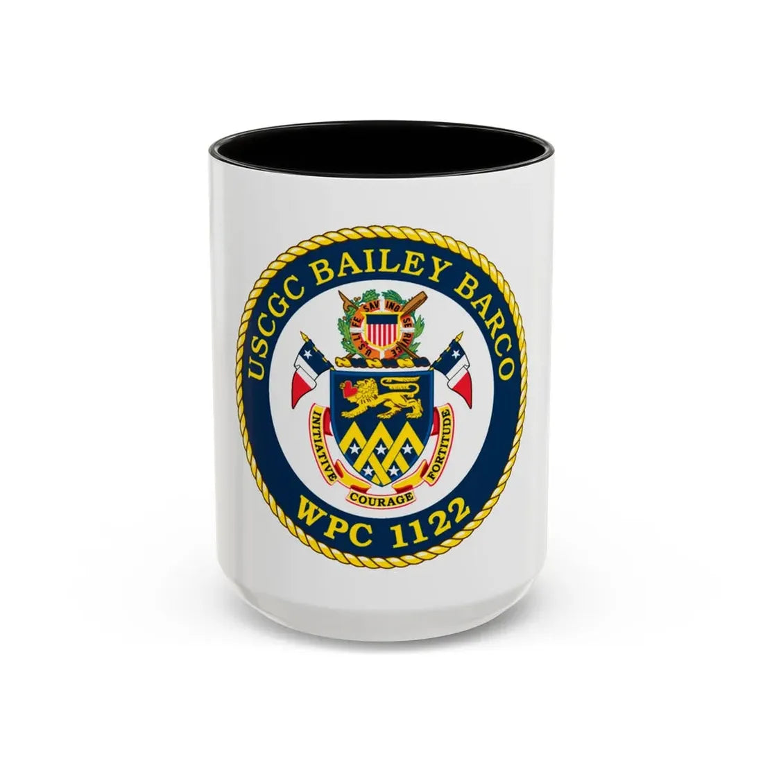 USCG Bailey Barco WPC 1122 (U.S. Coast Guard) Accent Coffee Mug 15oz Black - Go Mug Yourself