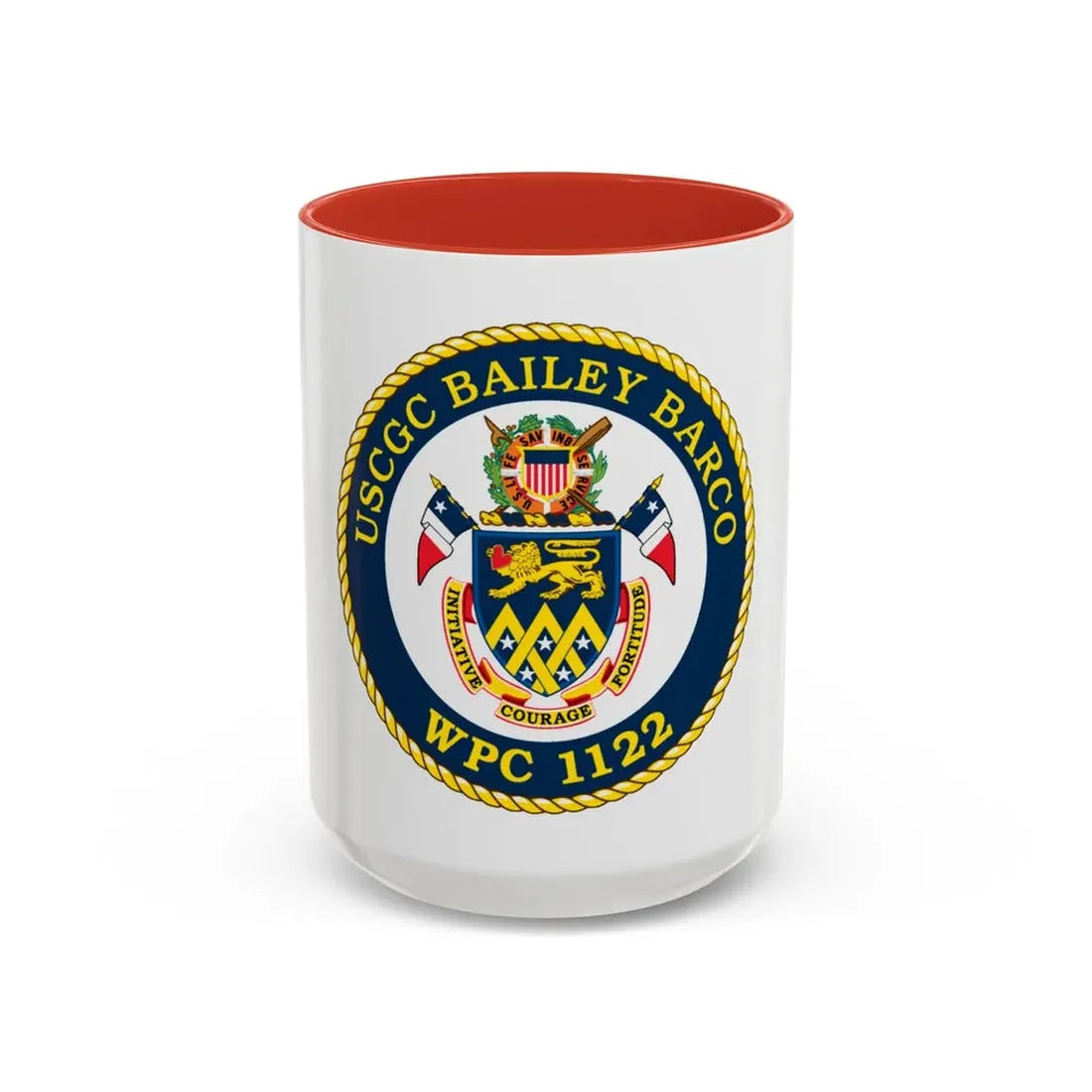 USCG Bailey Barco WPC 1122 (U.S. Coast Guard) Accent Coffee Mug 15oz Red - Go Mug Yourself