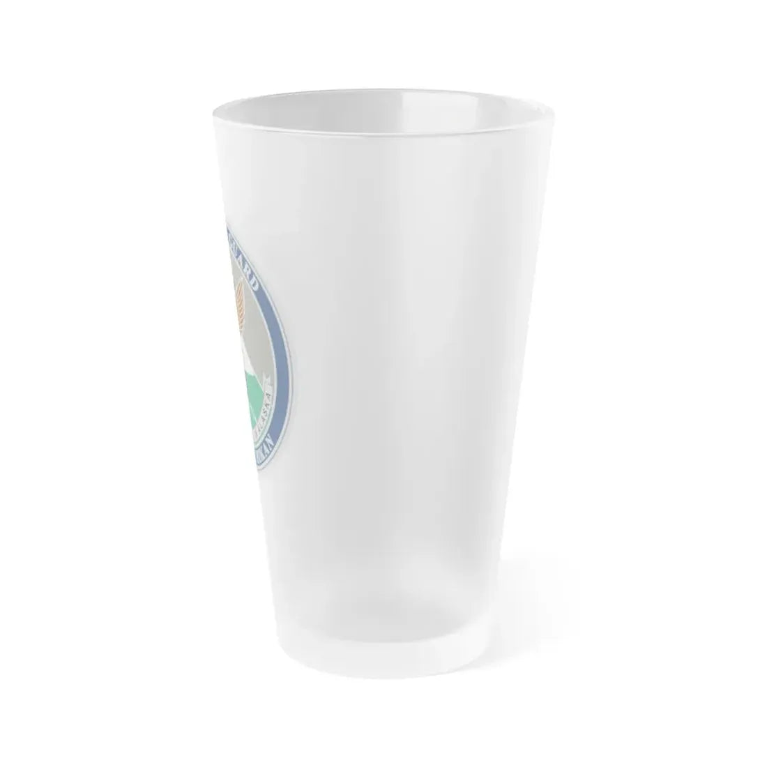 USCG Base Ketchikan (U.S. Coast Guard) Frosted Pint Glass 16oz - Go Mug Yourself