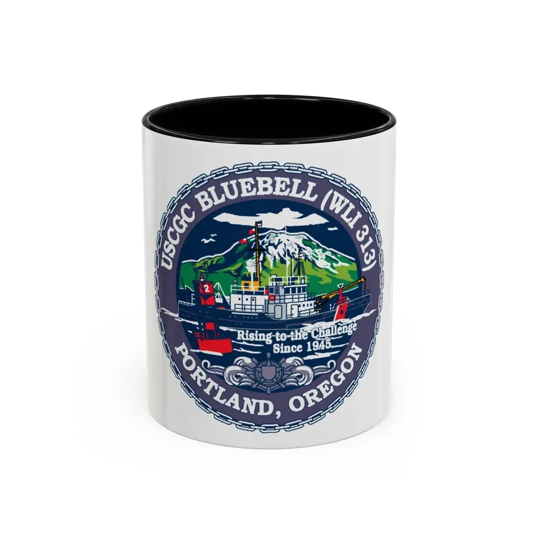 USCG Bluebell WLI 313 Portland Oregon (U.S. Coast Guard) Accent Coffee Mug 11oz Black - Go Mug Yourself