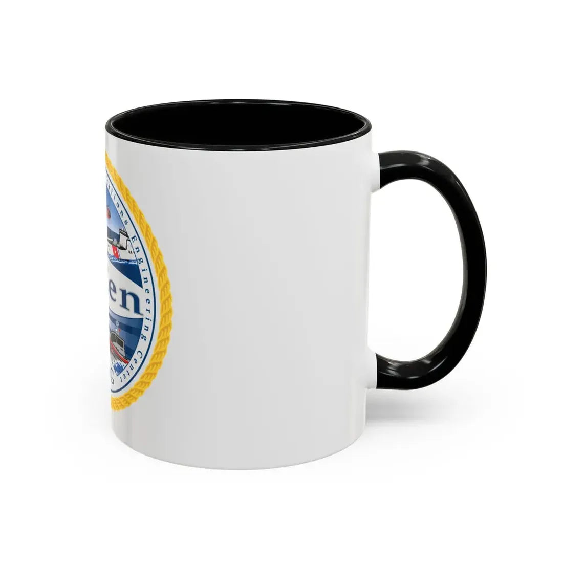 USCG C3 Cen Command Control Comm Engineering (U.S. Coast Guard) Accent Coffee Mug - Go Mug Yourself