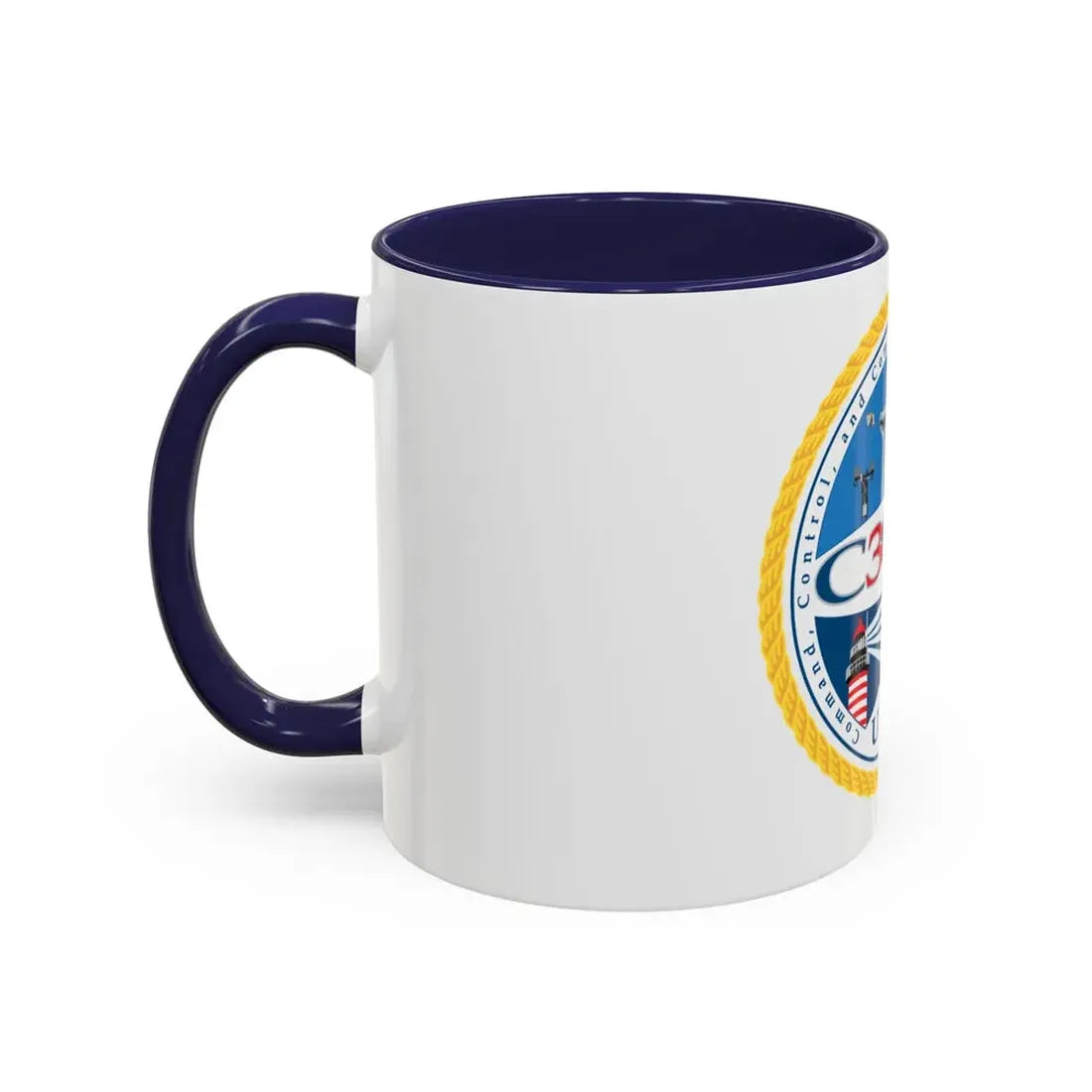 USCG C3 Cen Command Control Comm Engineering (U.S. Coast Guard) Accent Coffee Mug - Go Mug Yourself