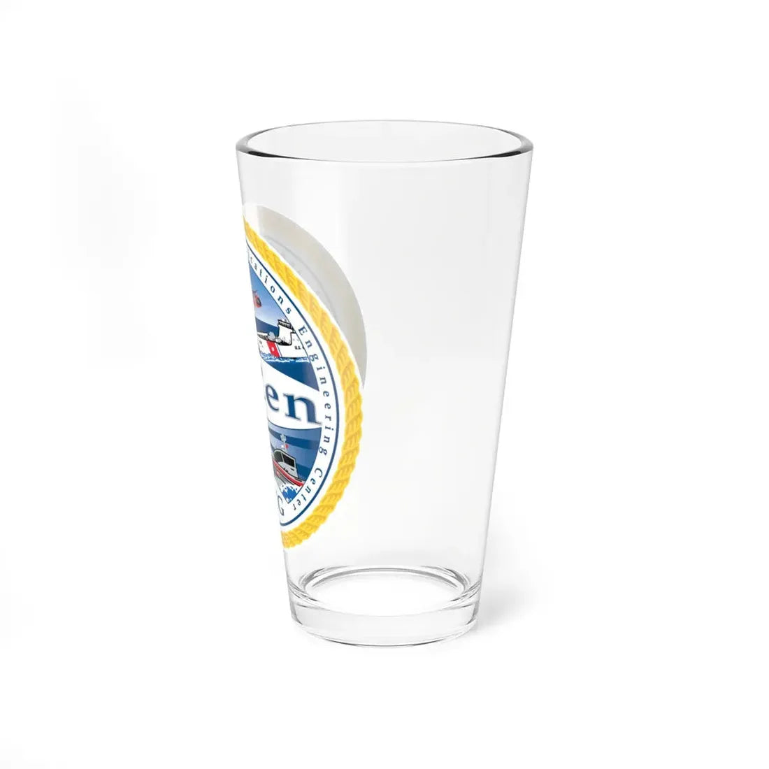USCG C3 Cen Command Control Comm Engineering (U.S. Coast Guard) Pint Glass 16oz - Go Mug Yourself