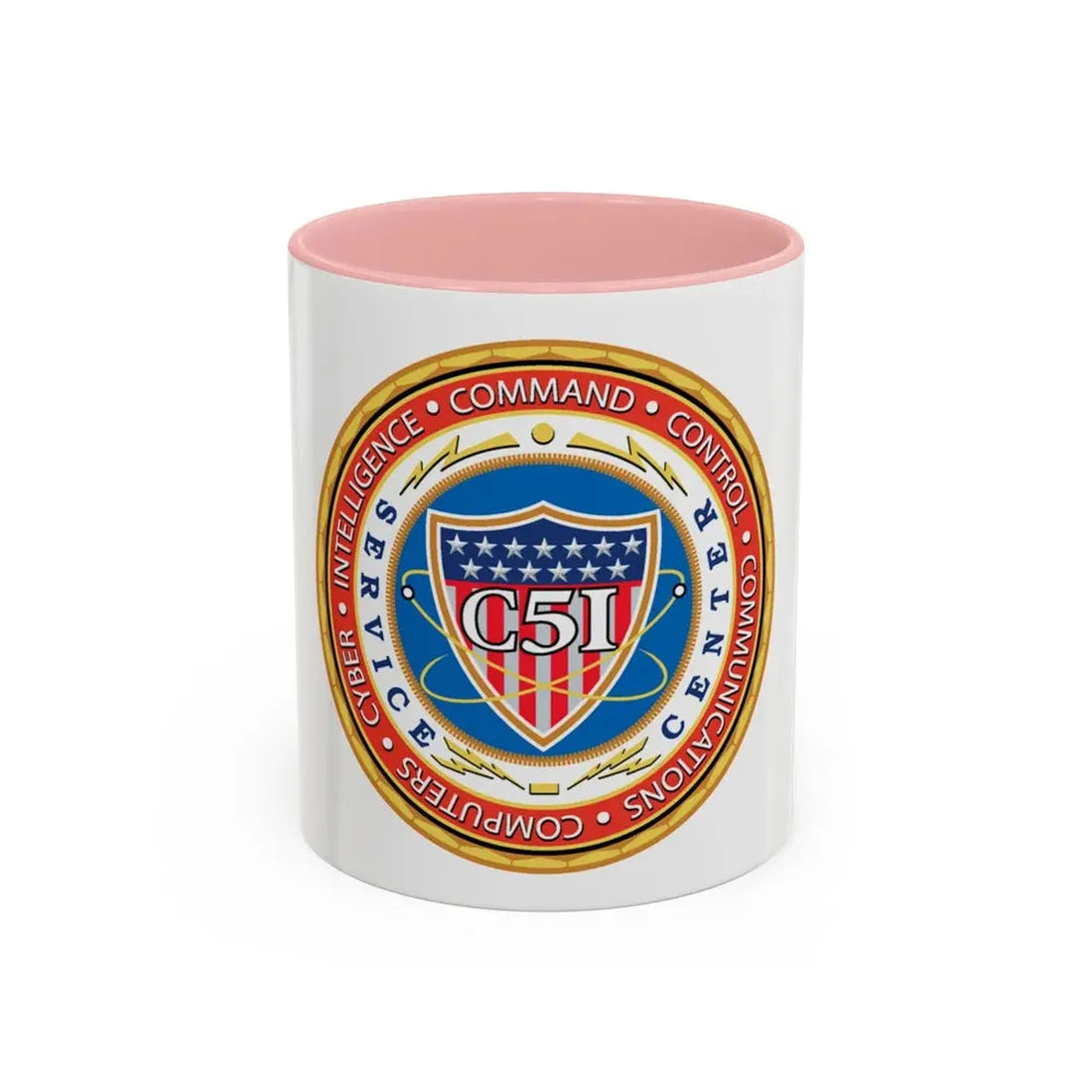 USCG C51SC (U.S. Coast Guard) Accent Coffee Mug 11oz Pink - Go Mug Yourself