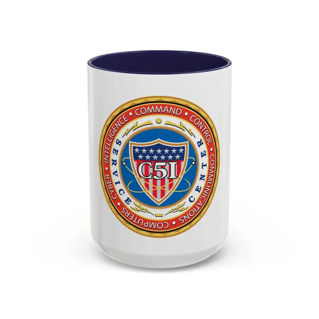 USCG C51SC (U.S. Coast Guard) Accent Coffee Mug 15oz Navy - Go Mug Yourself