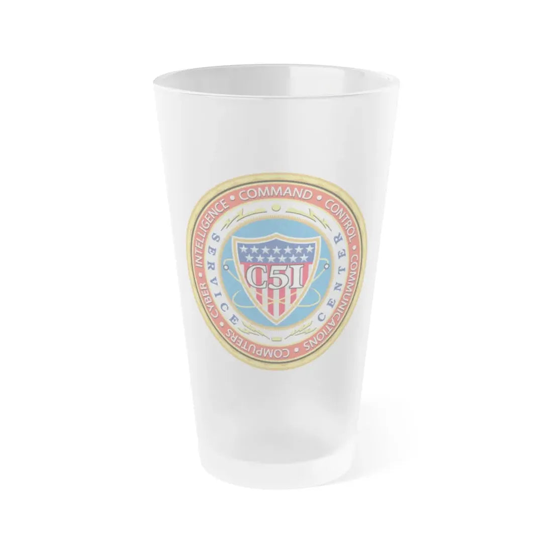 USCG C51SC (U.S. Coast Guard) Frosted Pint Glass 16oz Default Title - Go Mug Yourself