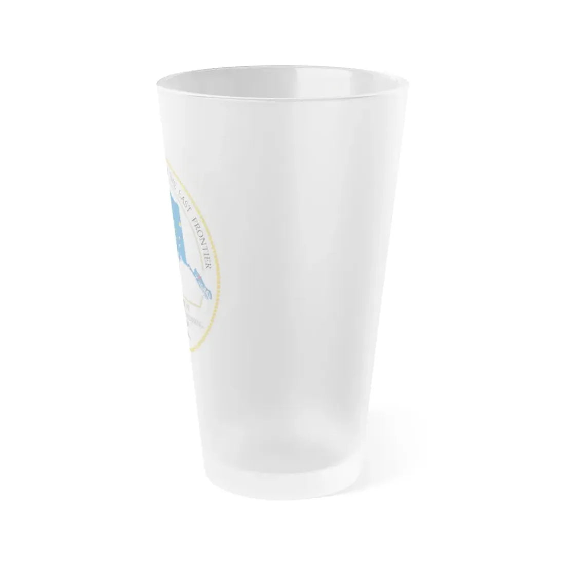USCG CEU Juneau NEW 08 (U.S. Coast Guard) Frosted Pint Glass 16oz - Go Mug Yourself