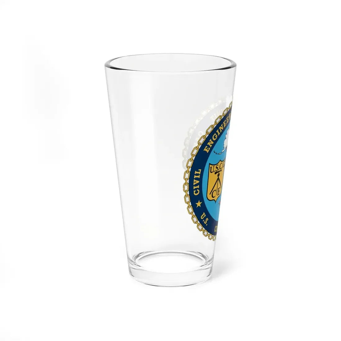 USCG Civil Eng Unit Oakland (U.S. Coast Guard) Pint Glass 16oz - Go Mug Yourself