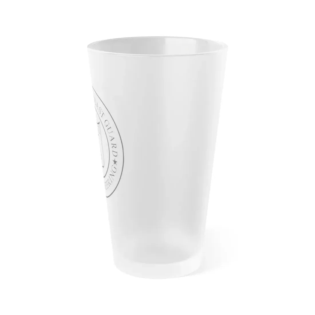 USCG Civil Engineering (U.S. Coast Guard) Frosted Pint Glass 16oz - Go Mug Yourself