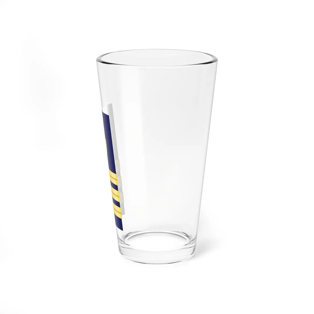 USCG Commander Shoulder Board Enhanced (United States) (Military Rank) Pint Glass 16oz - Go Mug Yourself