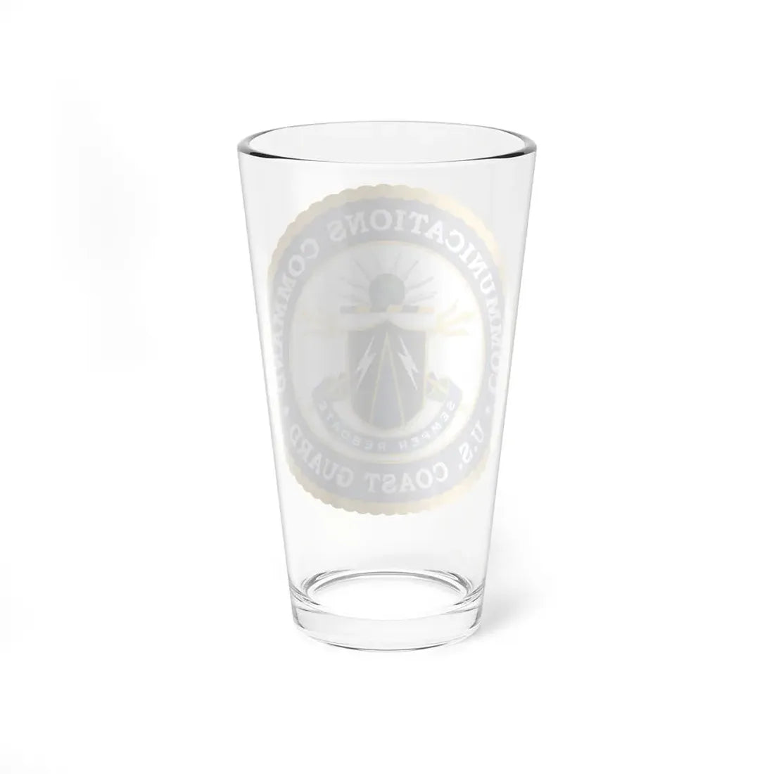 USCG Communications Command (U.S. Coast Guard) Pint Glass 16oz - Go Mug Yourself