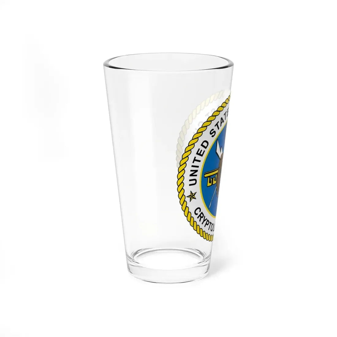 USCG Cryptologic Group (U.S. Coast Guard) Pint Glass 16oz - Go Mug Yourself