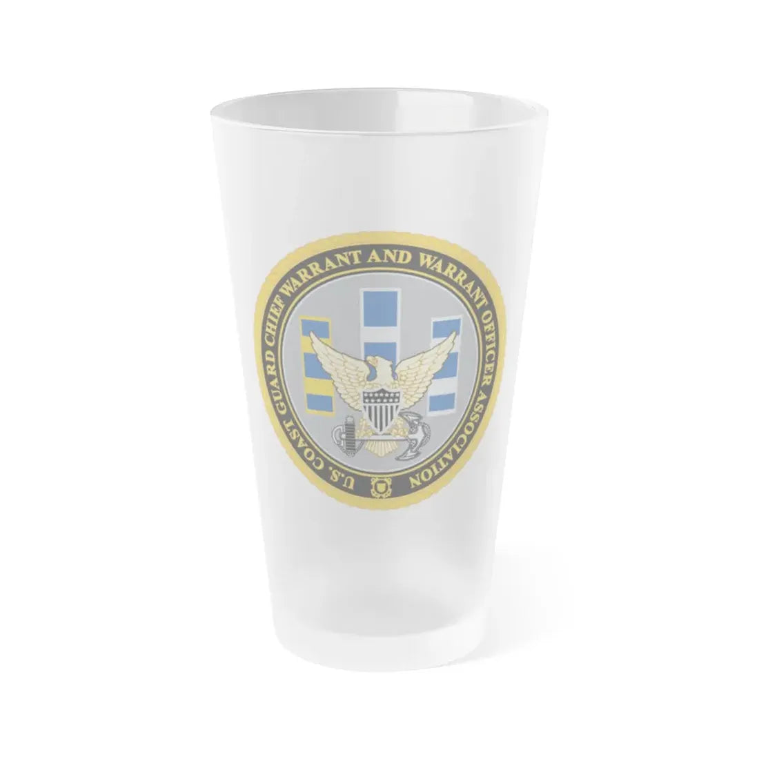 USCG CWO (U.S. Coast Guard) Frosted Pint Glass 16oz Default Title - Go Mug Yourself