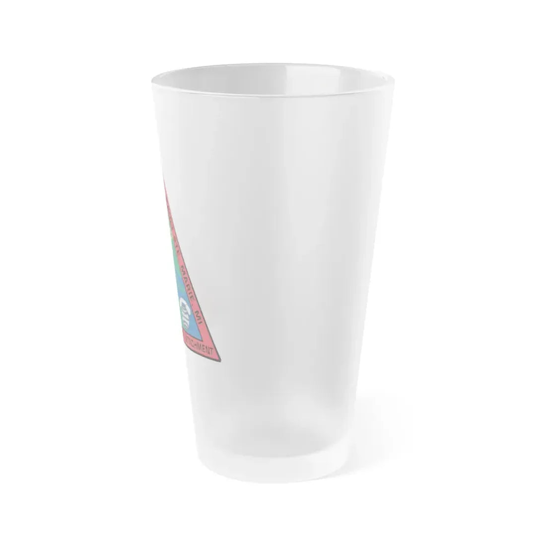 USCG ESD Sault SteMarie MI (U.S. Coast Guard) Frosted Pint Glass 16oz - Go Mug Yourself