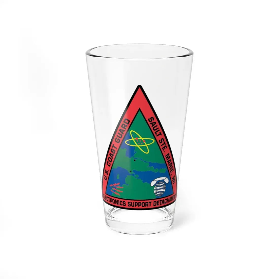 USCG ESD Sault SteMarie MI (U.S. Coast Guard) Pint Glass 16oz 16oz - Go Mug Yourself