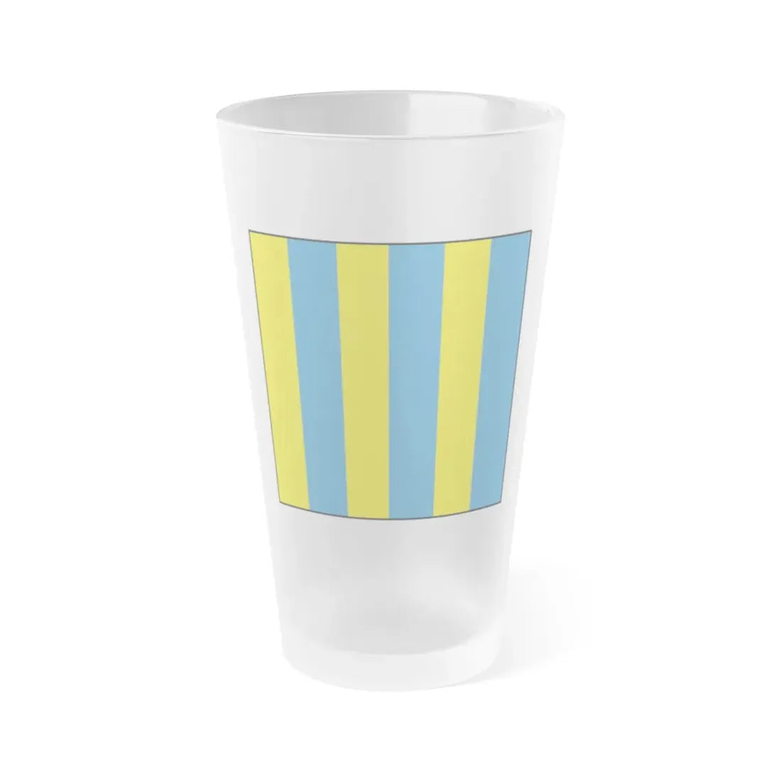 USCG Golf Flag (U.S. Coast Guard) Frosted Pint Glass 16oz Default Title - Go Mug Yourself