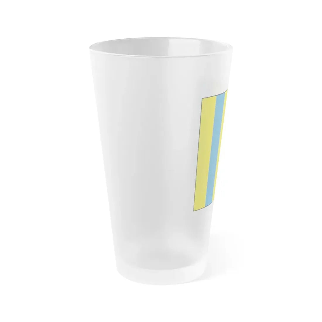 USCG Golf Flag (U.S. Coast Guard) Frosted Pint Glass 16oz - Go Mug Yourself