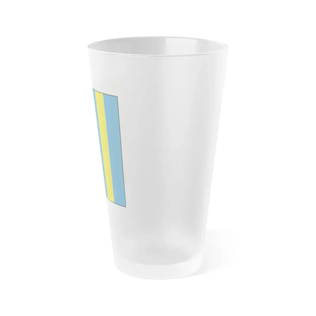 USCG Golf Flag (U.S. Coast Guard) Frosted Pint Glass 16oz - Go Mug Yourself