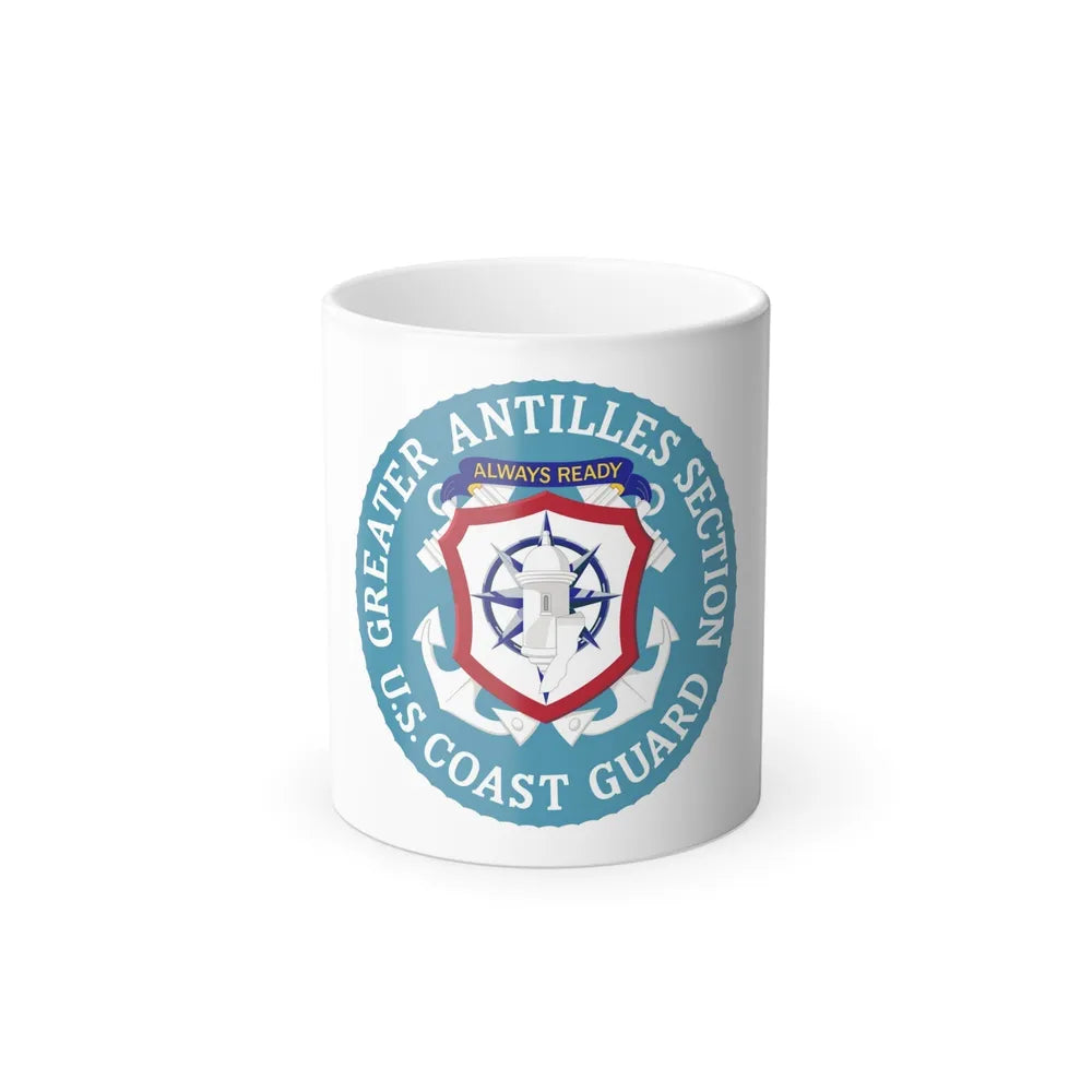 USCG Greater Antilles Section (U.S. Coast Guard) Color Changing Mug 11oz-11oz-Go Mug Yourself