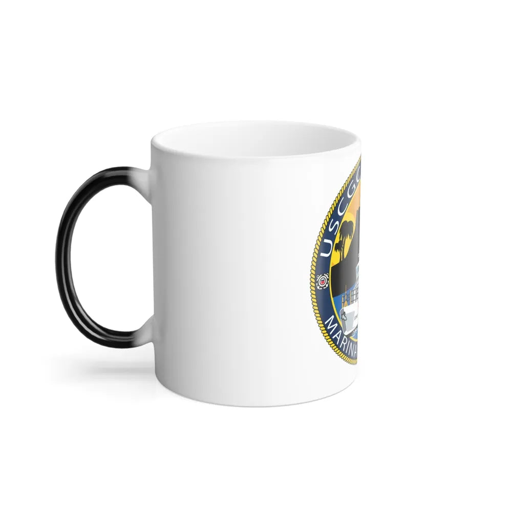 USCG Halibut Marina Del Ray CA (U.S. Coast Guard) Color Changing Mug 11oz-Go Mug Yourself