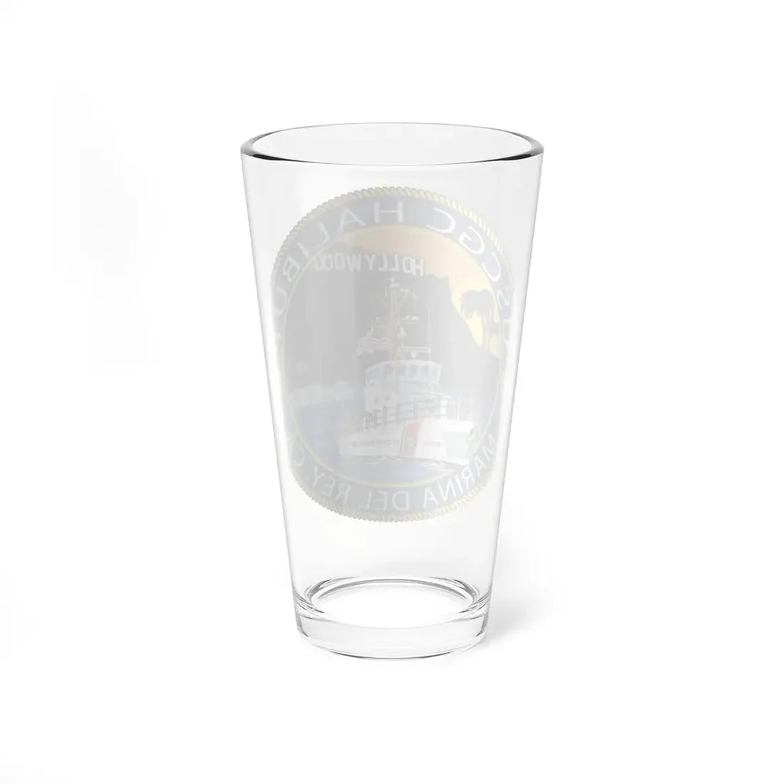 USCG Halibut Marina Del Ray CA (U.S. Coast Guard) Pint Glass 16oz - Go Mug Yourself
