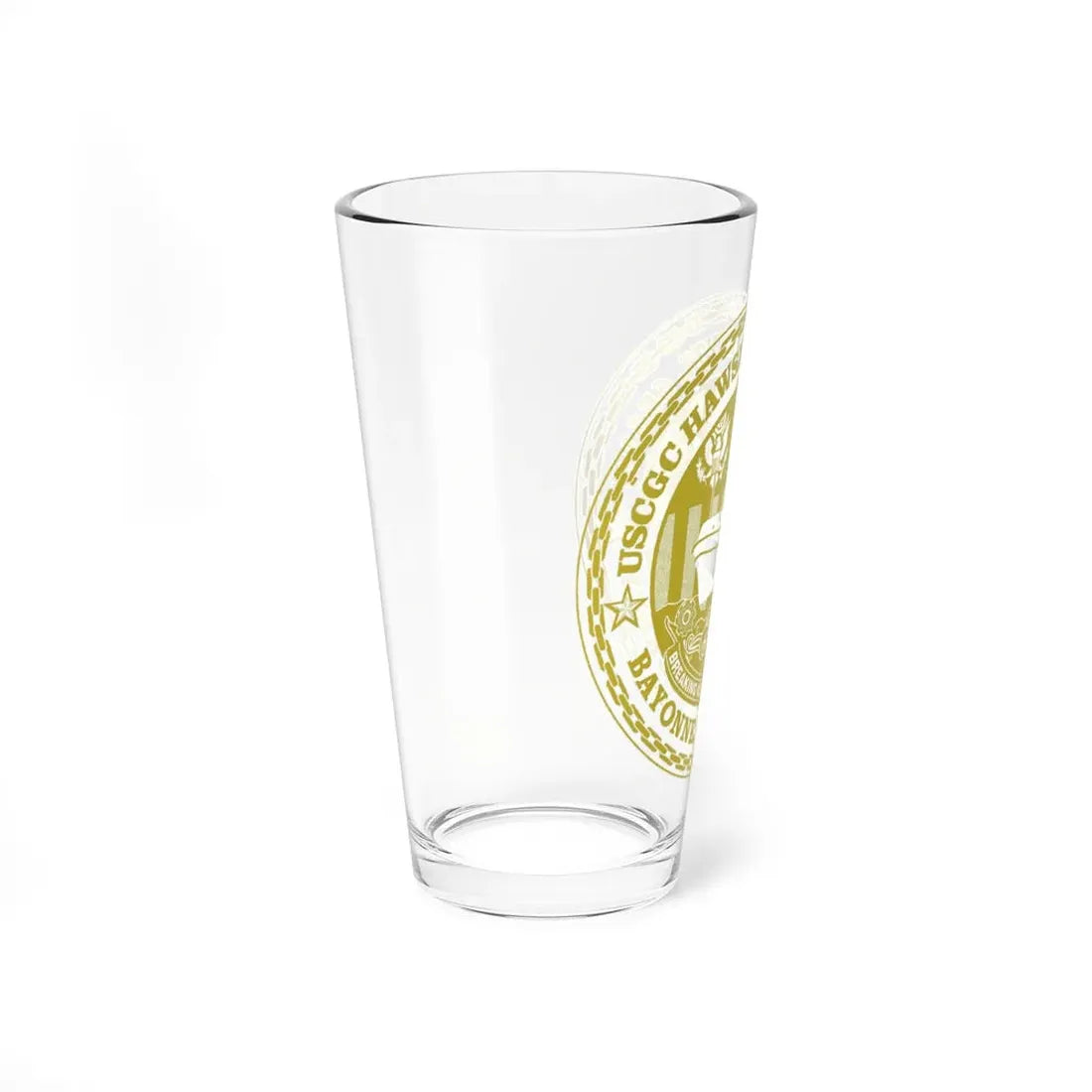 USCG Hawser WYTL 65610 Sim Gold (U.S. Coast Guard) Pint Glass 16oz - Go Mug Yourself
