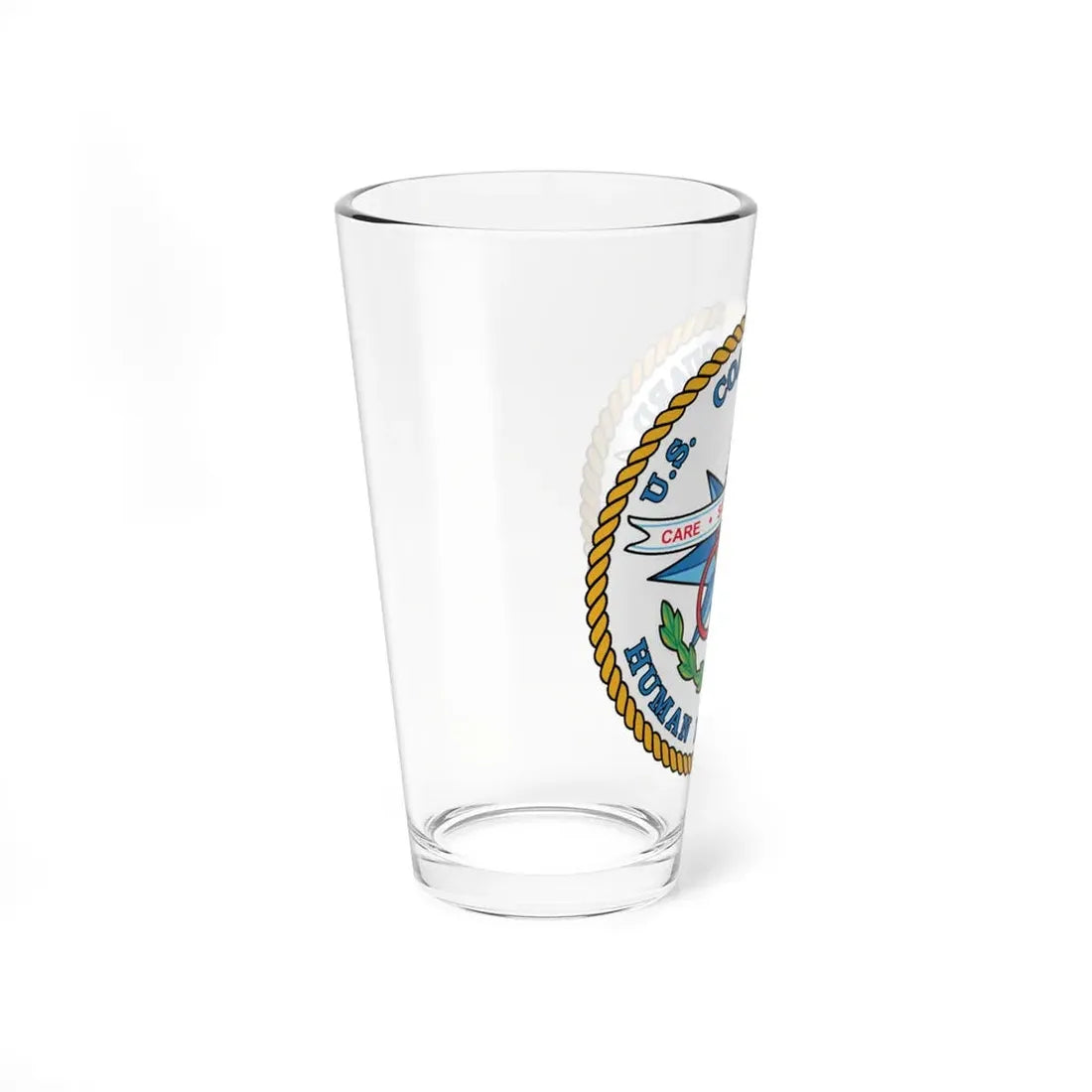 USCG Human Resources (U.S. Coast Guard) Pint Glass 16oz - Go Mug Yourself