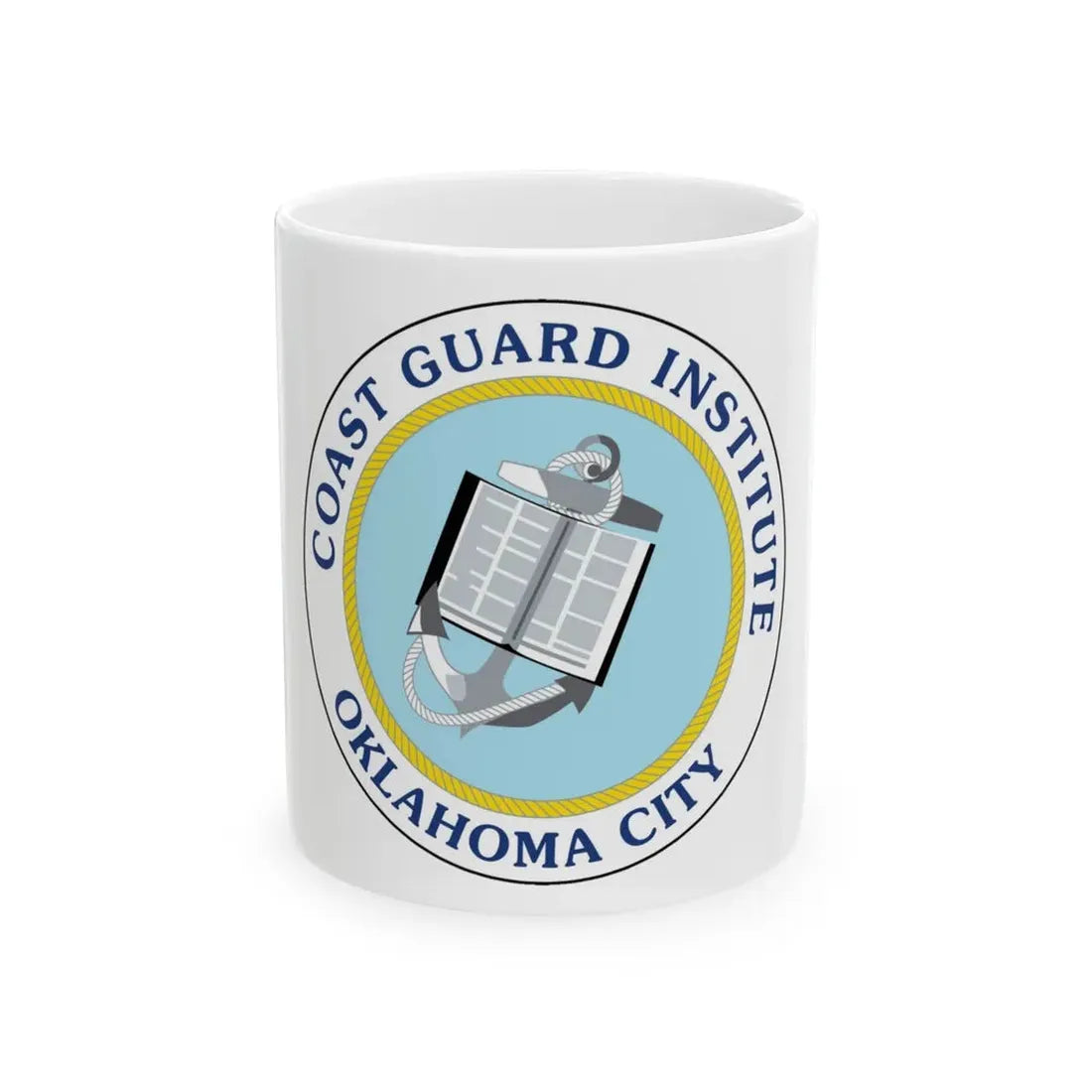 USCG Institute Oklahoma City 2 (U.S. Coast Guard) White Coffee Mug 11oz - Go Mug Yourself