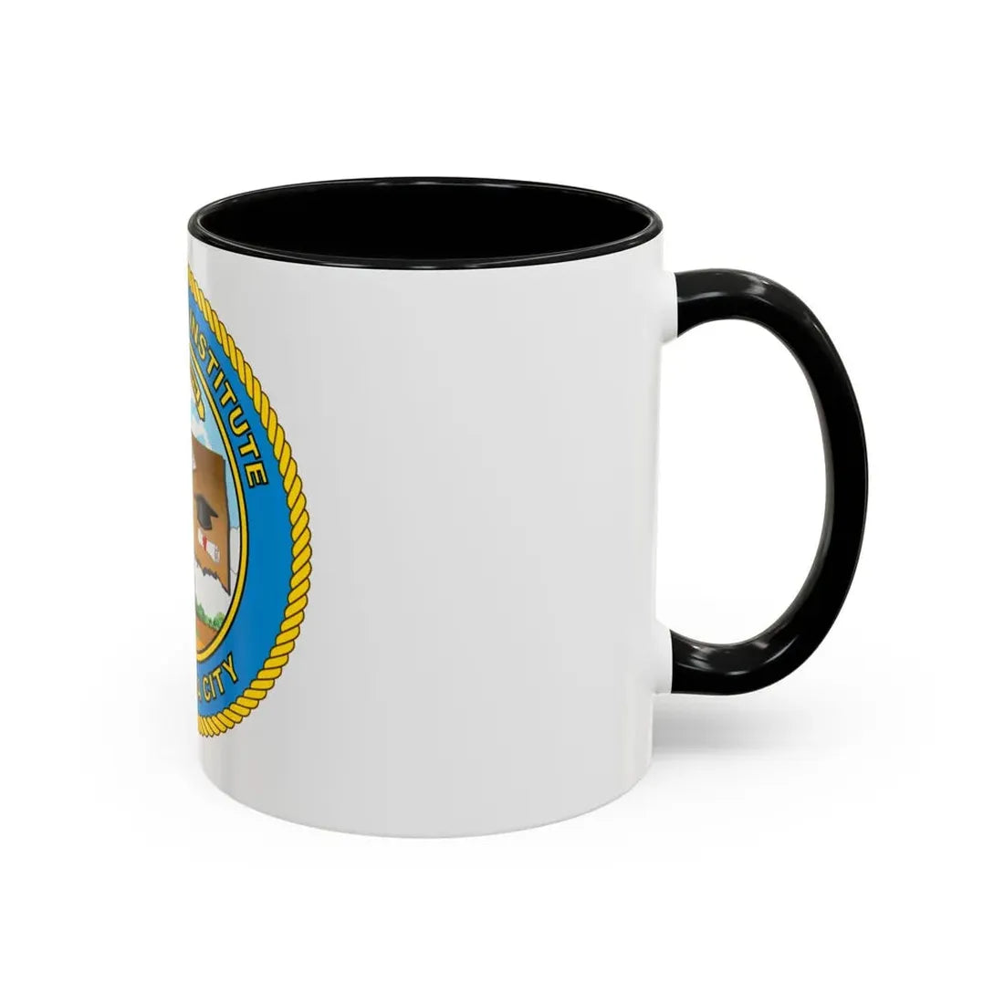 USCG Institute Oklahoma City (U.S. Coast Guard) Accent Coffee Mug - Go Mug Yourself