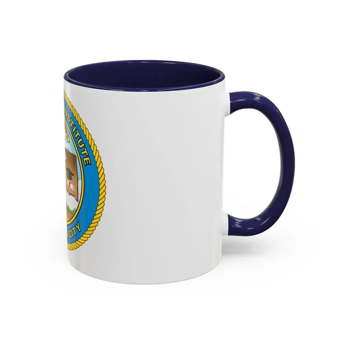 USCG Institute Oklahoma City (U.S. Coast Guard) Accent Coffee Mug - Go Mug Yourself