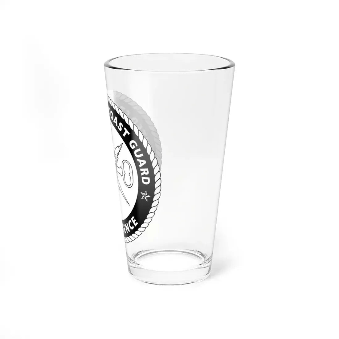 USCG Intelligence 1 color (U.S. Coast Guard) Pint Glass 16oz - Go Mug Yourself