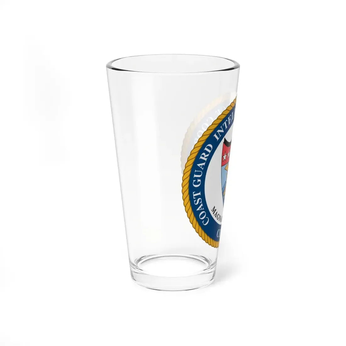 USCG Intelligence Coordination Ctr (U.S. Coast Guard) Pint Glass 16oz - Go Mug Yourself