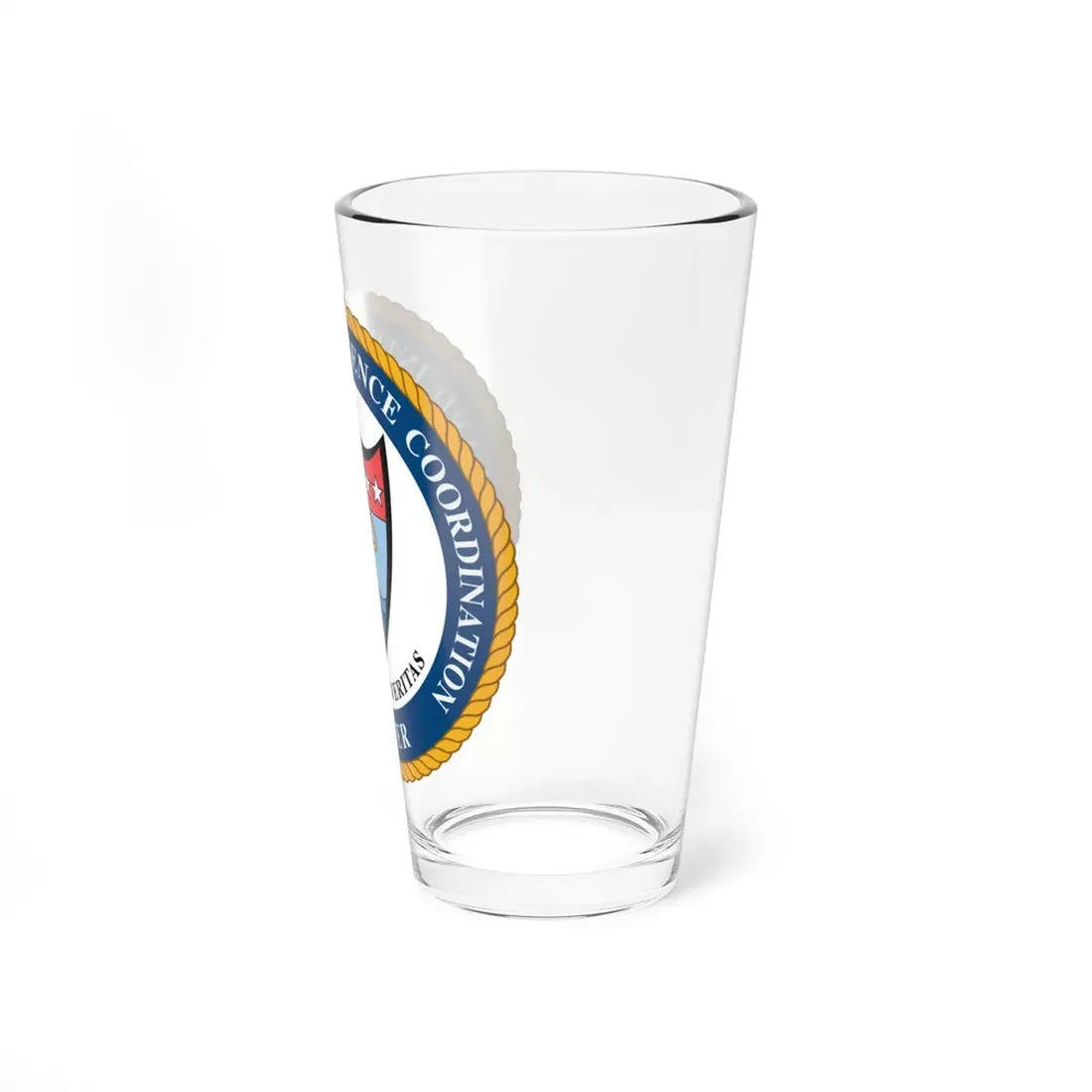 USCG Intelligence Coordination Ctr (U.S. Coast Guard) Pint Glass 16oz - Go Mug Yourself