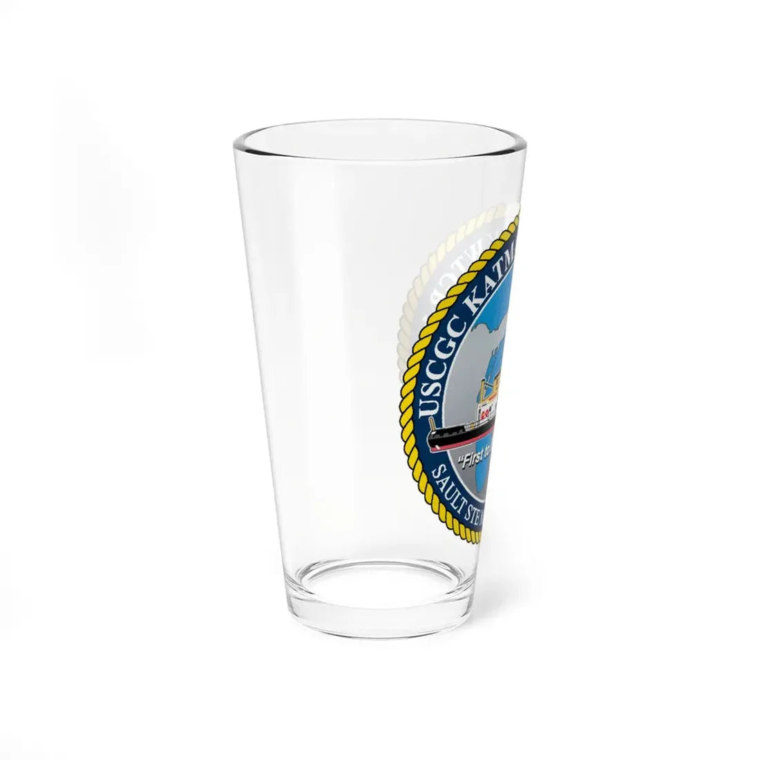 USCG Katmai Bay WTGB 101 (U.S. Coast Guard) Pint Glass 16oz - Go Mug Yourself