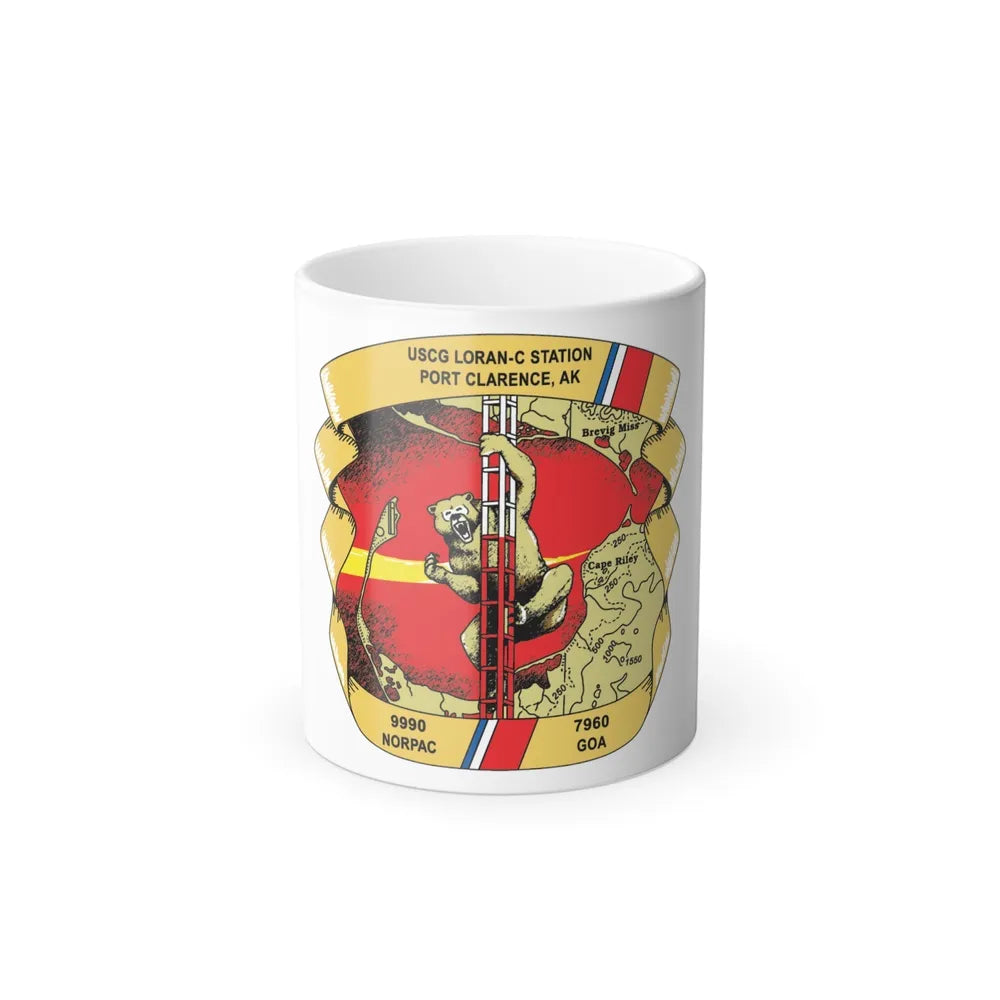USCG Loran C Station Port Clarence AK (U.S. Coast Guard) Color Changing Mug 11oz-11oz-Go Mug Yourself