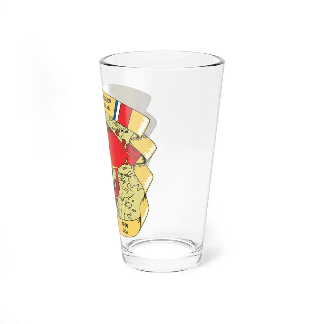 USCG Loran C Station Port Clarence AK (U.S. Coast Guard) Pint Glass 16oz - Go Mug Yourself