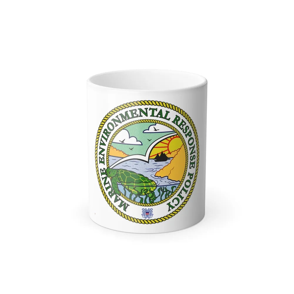 USCG Marine Environmental Resp Policy (U.S. Coast Guard) Color Changing Mug 11oz-11oz-Go Mug Yourself