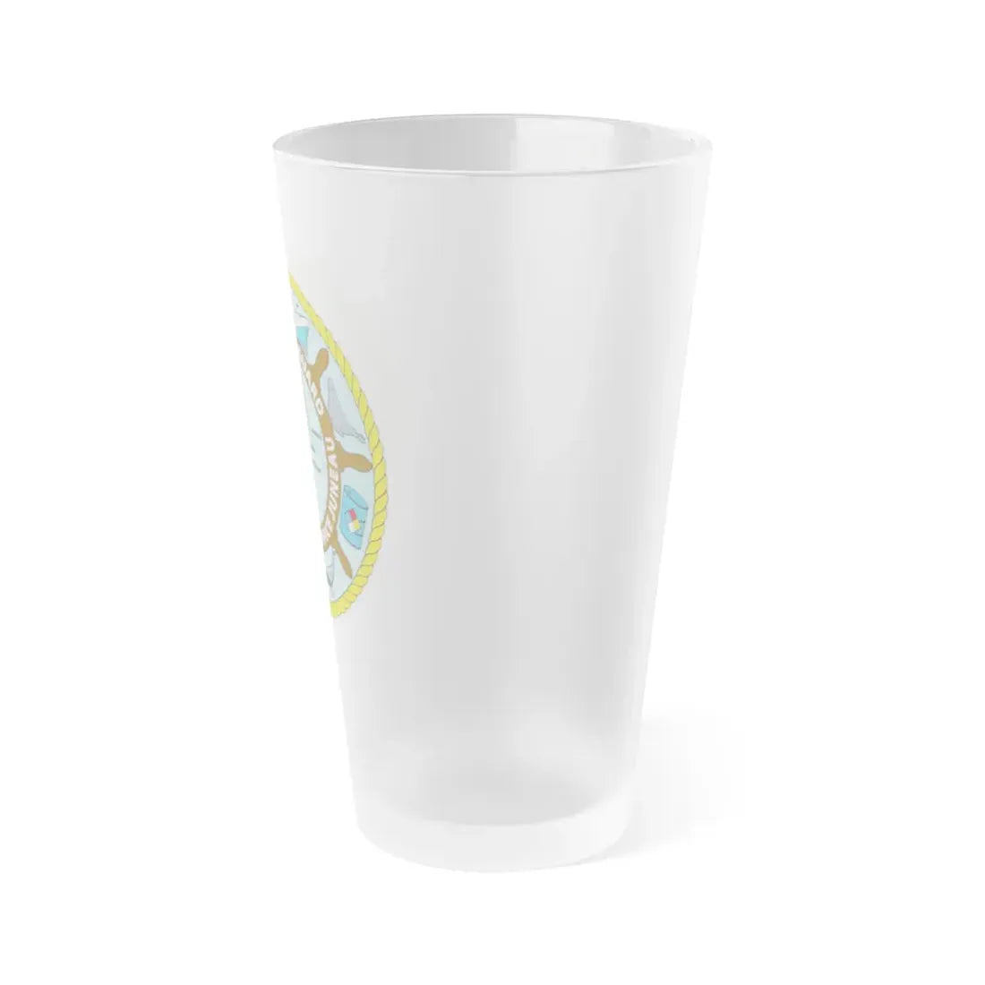 USCG Marine Safety Office Juneau (U.S. Coast Guard) Frosted Pint Glass 16oz - Go Mug Yourself