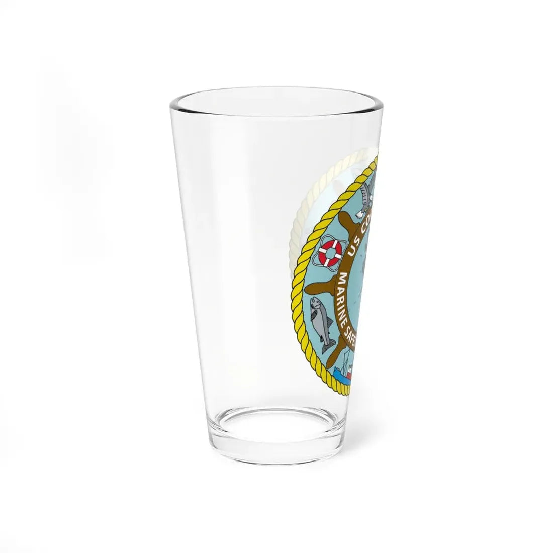 USCG Marine Safety Office Juneau (U.S. Coast Guard) Pint Glass 16oz - Go Mug Yourself